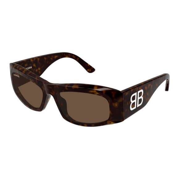 NEW BALENCIAGA SUNGLASSES HAVANA WOMEN EYEWEAR - Picture 1 of 4